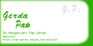 gerda pap business card